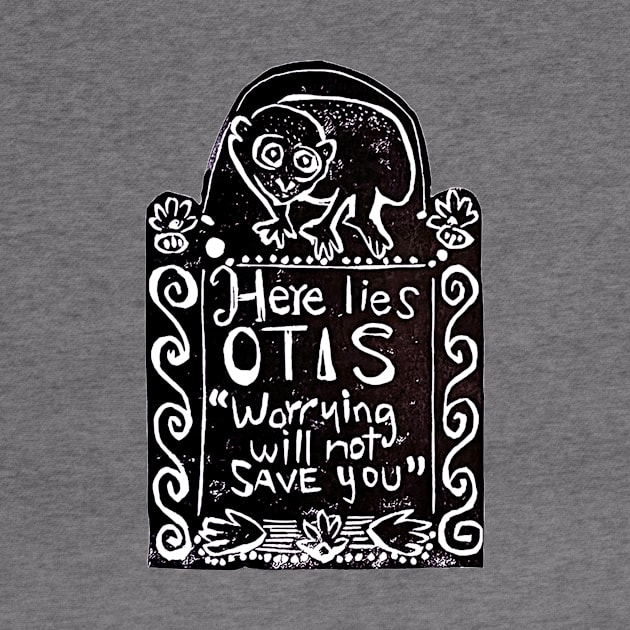 Rest in Peace: Worrying Will Not Save You by Cakeasaurus Prints